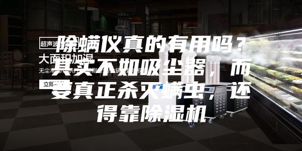 除螨儀真的有用嗎？其實(shí)不如吸塵器，而要真正殺滅螨蟲，還得靠除濕機(jī)
