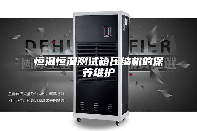 恒溫恒濕測試箱壓縮機的保養(yǎng)維護