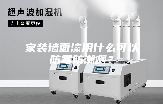 家裝墻面漆用什么可以防霉防潮啊？