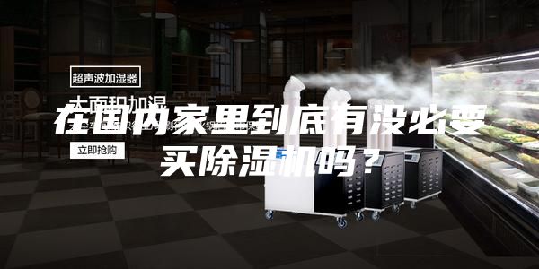 在國內(nèi)家里到底有沒必要買除濕機嗎？
