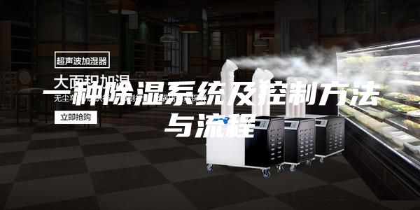 一種除濕系統(tǒng)及控制方法與流程